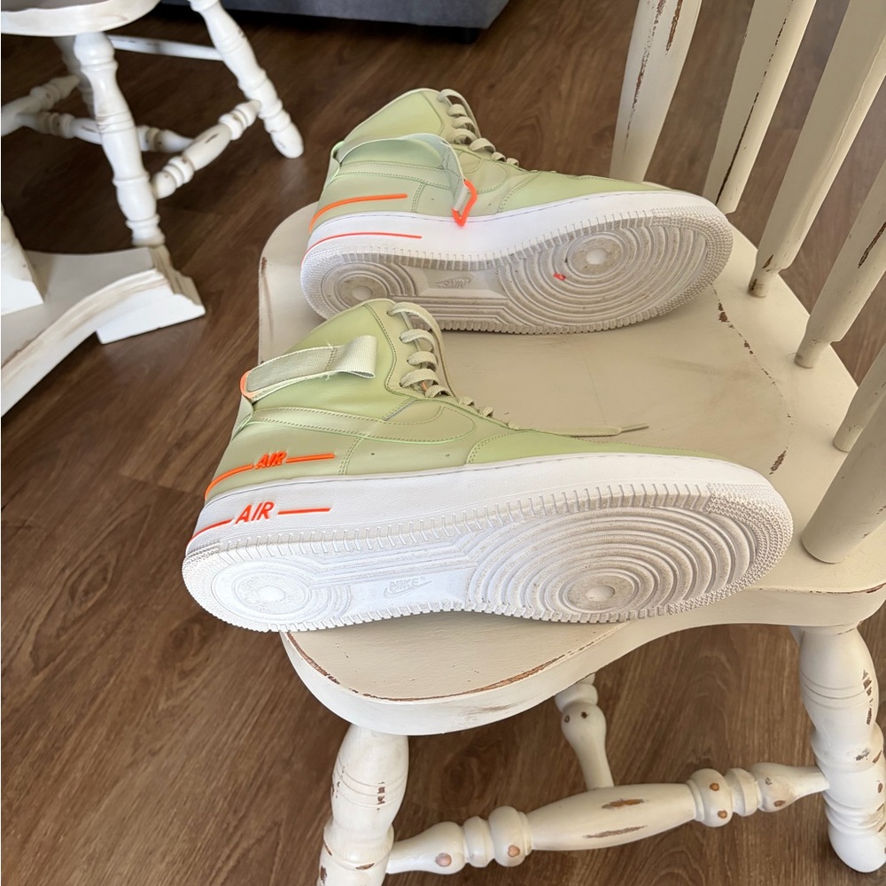 Nike Air Force 1 Olive Aura Sneakers - Picture 2 of 9